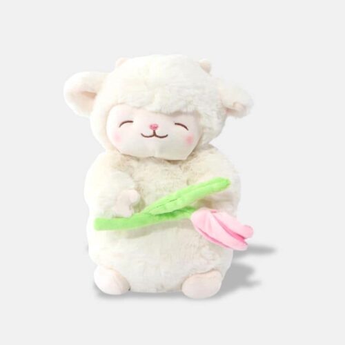 Doudou Mouton Doux avec Fleur