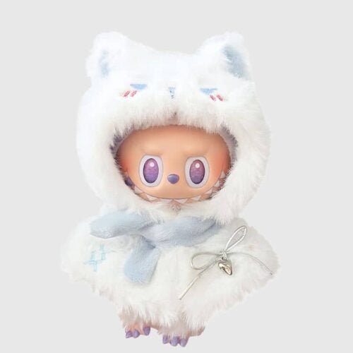 Vêtement Yeti Hiver Blanc pour Peluche Labubu