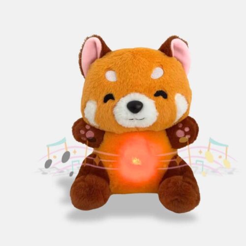 Doudou Panda Marron Musical de 28 cm