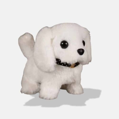 Peluche Musicale Chien Blanc