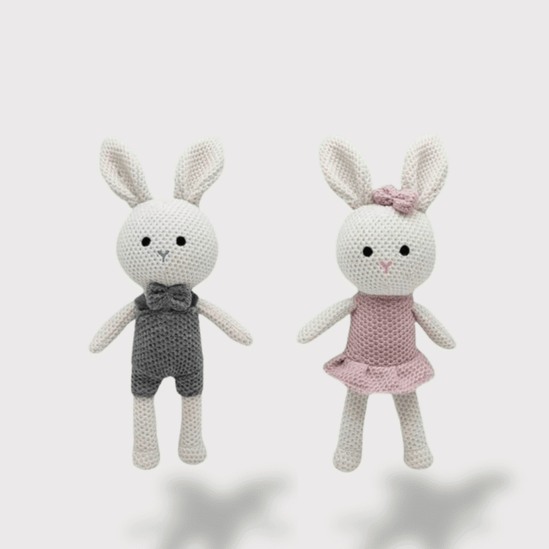 Doudou Crochet Petit Lapin 30 cm