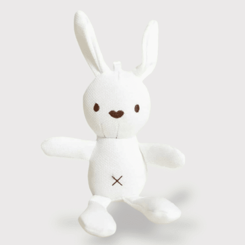 Doudou Mini Lapin Blanc 10 cm