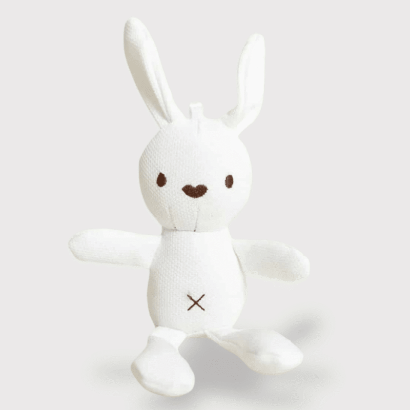 Doudou Mini Lapin Blanc 10 cm