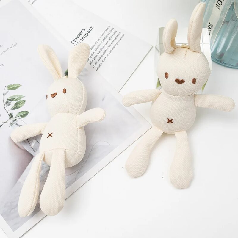Doudou Mini Lapin Blanc 10 cm – Image 2