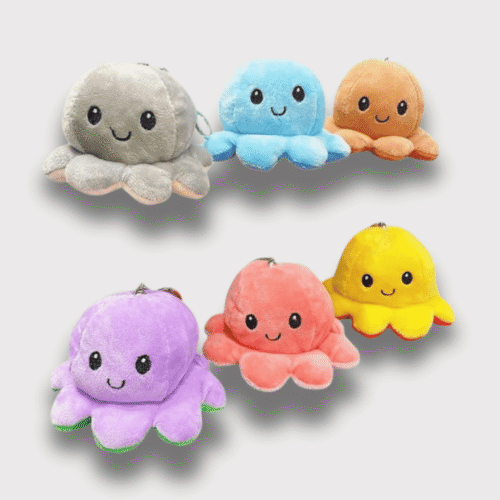 Doudou Pieuvre Porte-Clés 8 cm