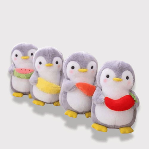 Doudou Pingouin Style Kawaii