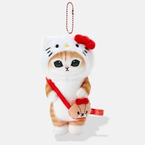 Peluche Chat Déguisé en Hello Kitty