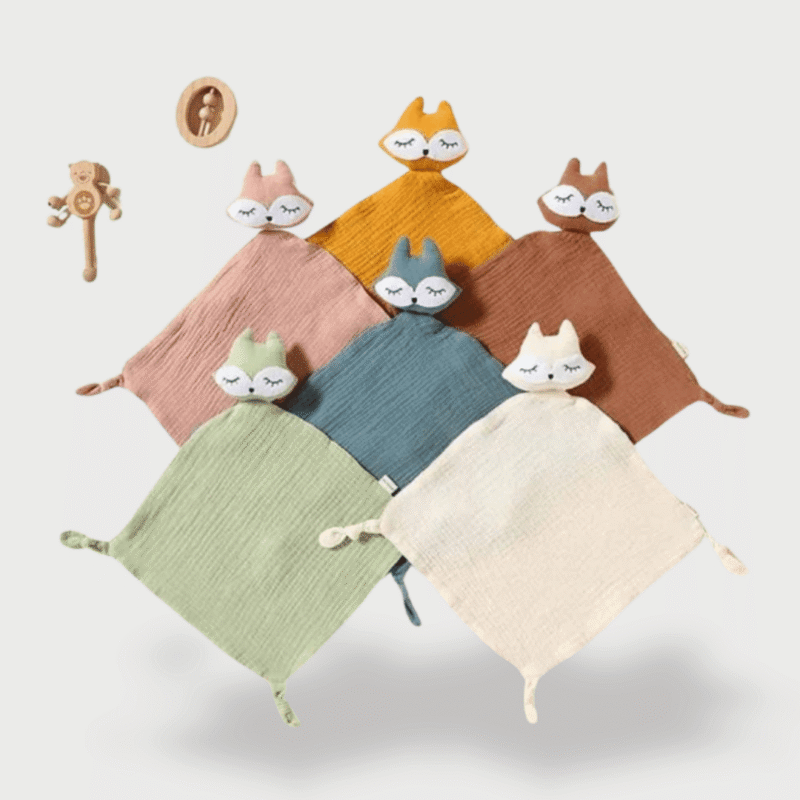 Doudou Renard Doux et Plat pour Bébé 24 cm