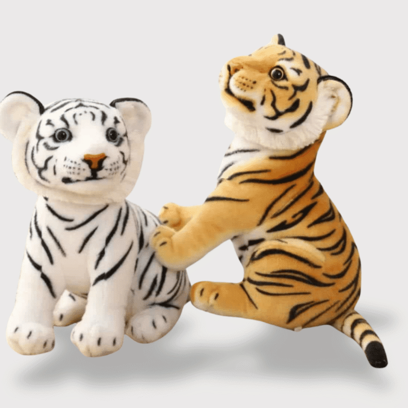 Doudou Tigre Mignon et Réaliste 23 cm