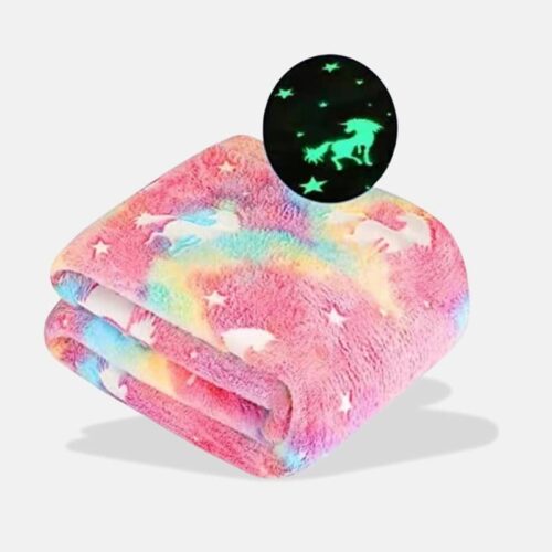 Plaid Lumineux avec Licornes