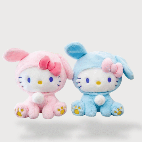 Doudou Kittie Déguisé en Lapin 22 cm