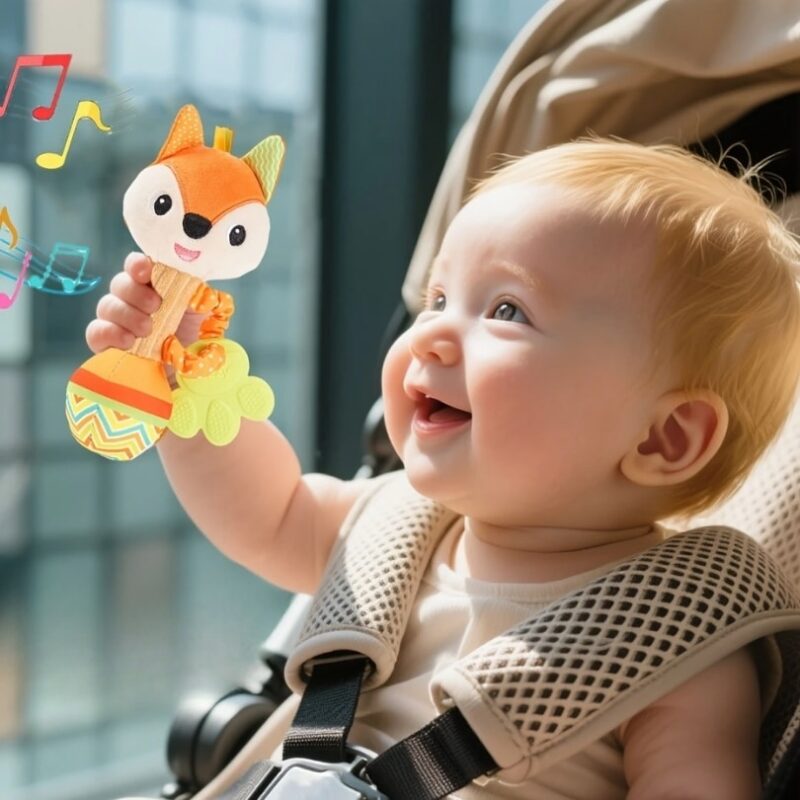 Peluche Musicale Hochet Renard – Image 9