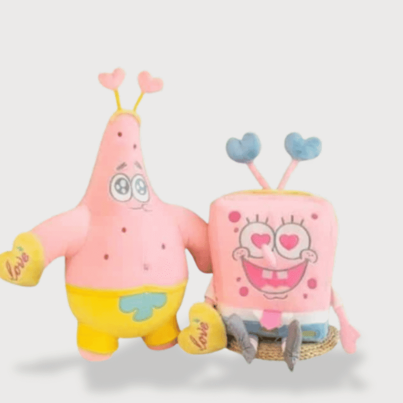 Doudou Rose Patrick et Bob l’Éponge