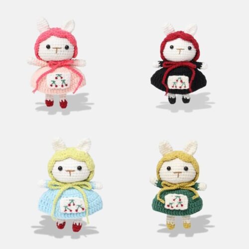 Peluche Tricot Lapin Kawaii