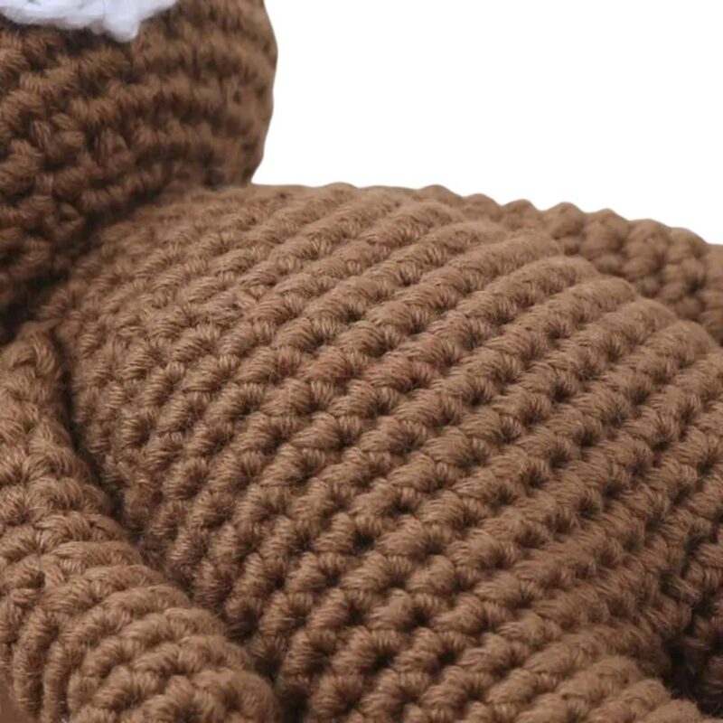 Doudou Crochet Ours Brun – Image 3