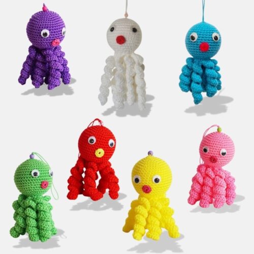 Peluche Tricot Poulpe