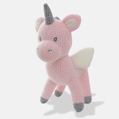Peluche Tricot Licorne Kawaii