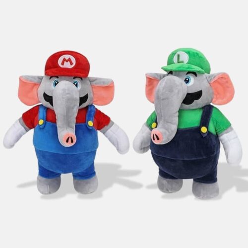 Peluche Mario et Luigi Éléphant