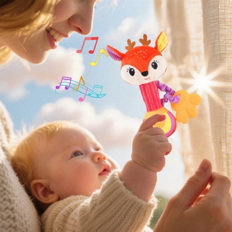 Peluche Musicale Hochet Cerf – Image 9