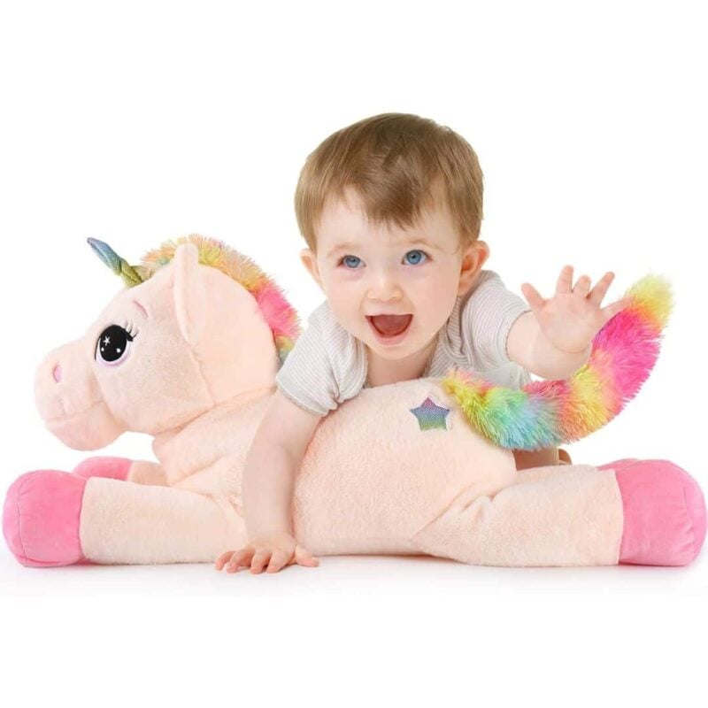 Doudou Gros Licorne Rose – Image 2