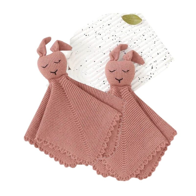 Doudou Plat Lapin en Crochet 23 cm – Image 4