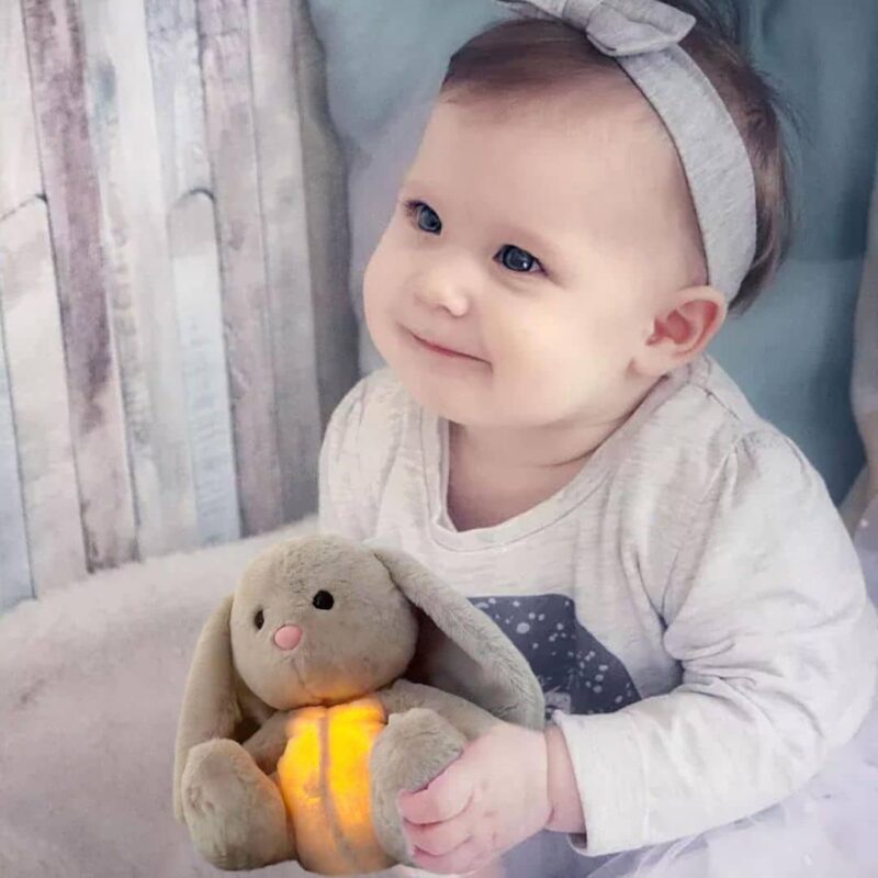 Doudou Lapin Apaisant Respire 25 cm – Image 4