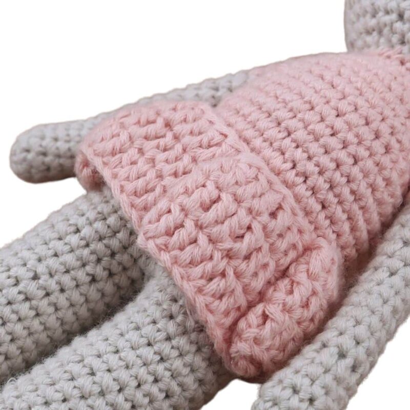 Doudou Crochet Lapin pour Fille 32 cm – Image 3