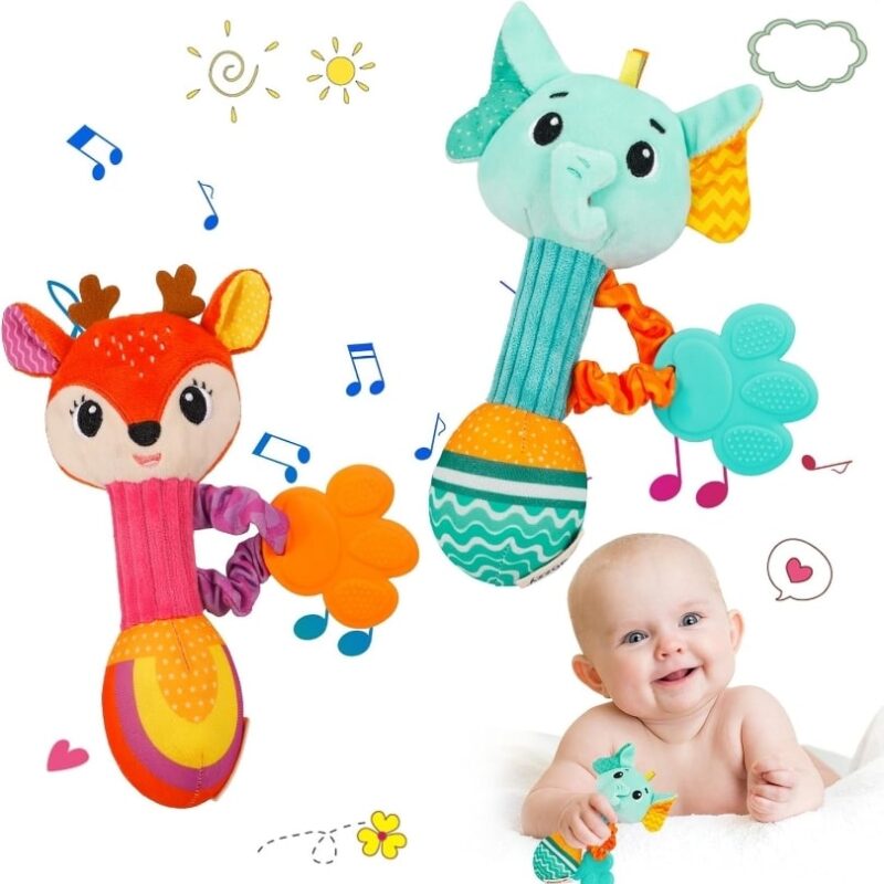 Peluche Musicale Hochet Eléphant – Image 3