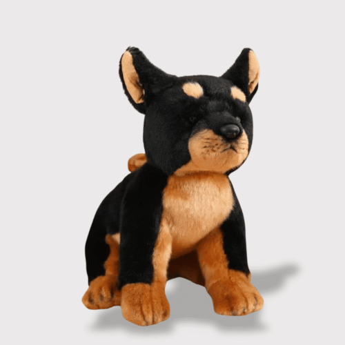 Doudou Chien Doberman pour Enfant
