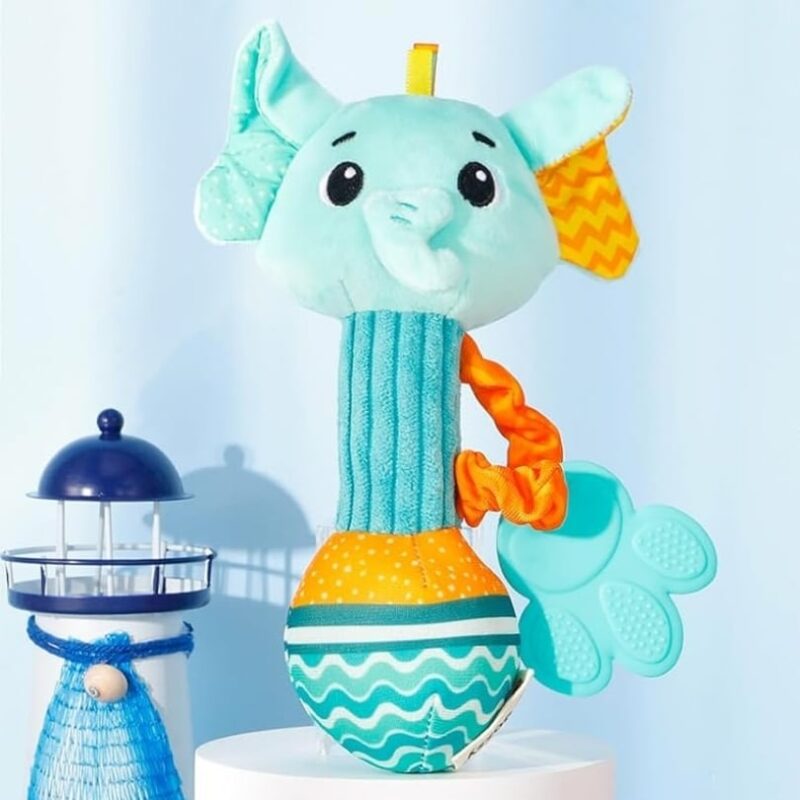 Peluche Musicale Hochet Eléphant – Image 4