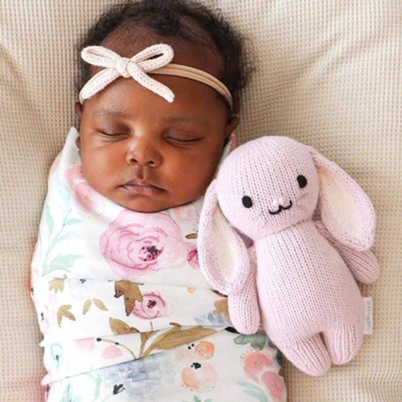 Doudou Crochet Lapin Doux pour Bébé – Image 4