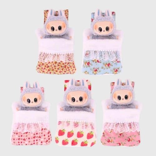 Mini Lit Doux et Mignon pour Peluche Labubu