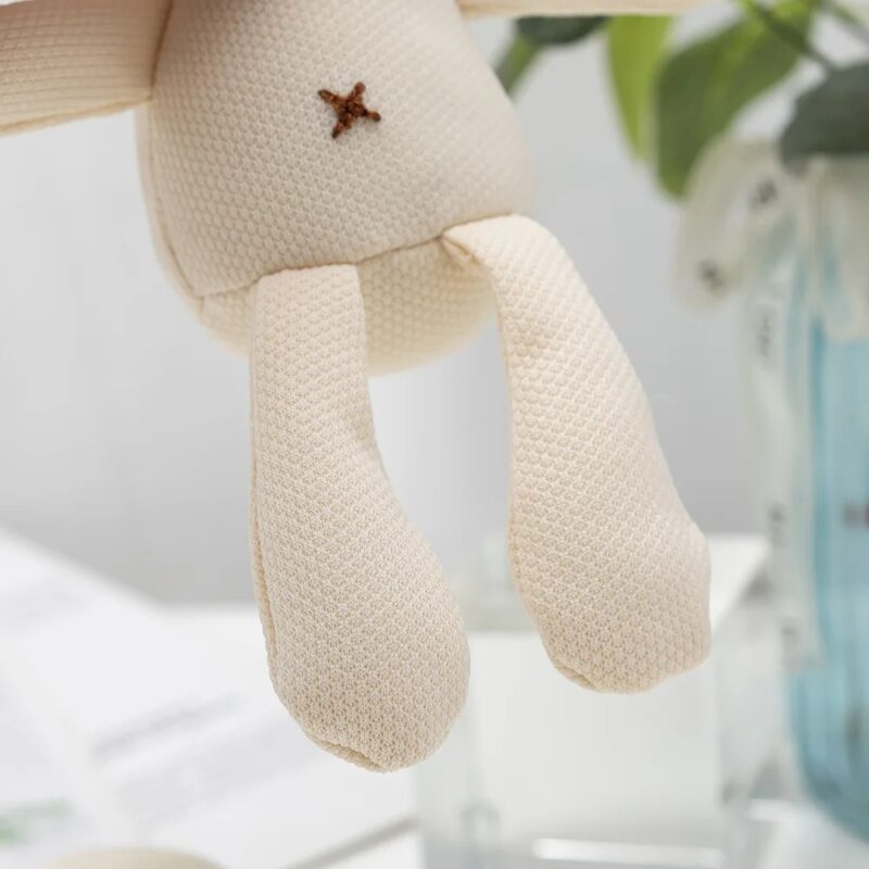 Doudou Mini Lapin Blanc 10 cm – Image 3