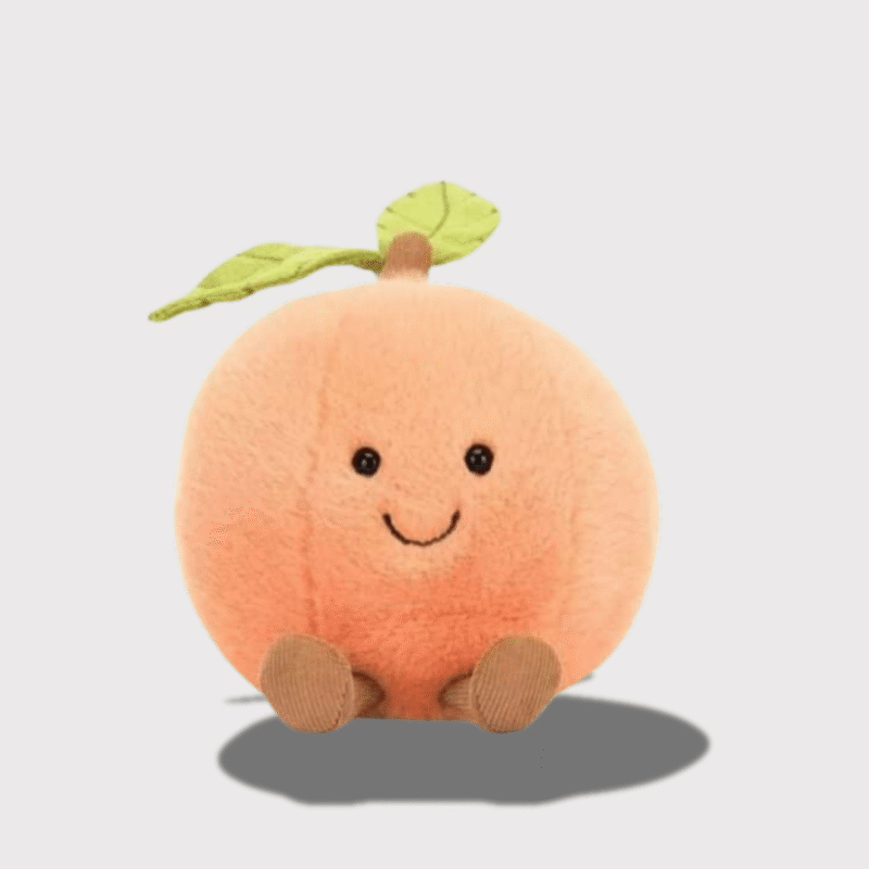 Doudou Bébé Pêche de 14 cm